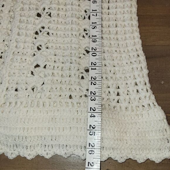 Vintage Handmade Knitted/Crochet Cardigan/Vest  - Picture 9 of 13